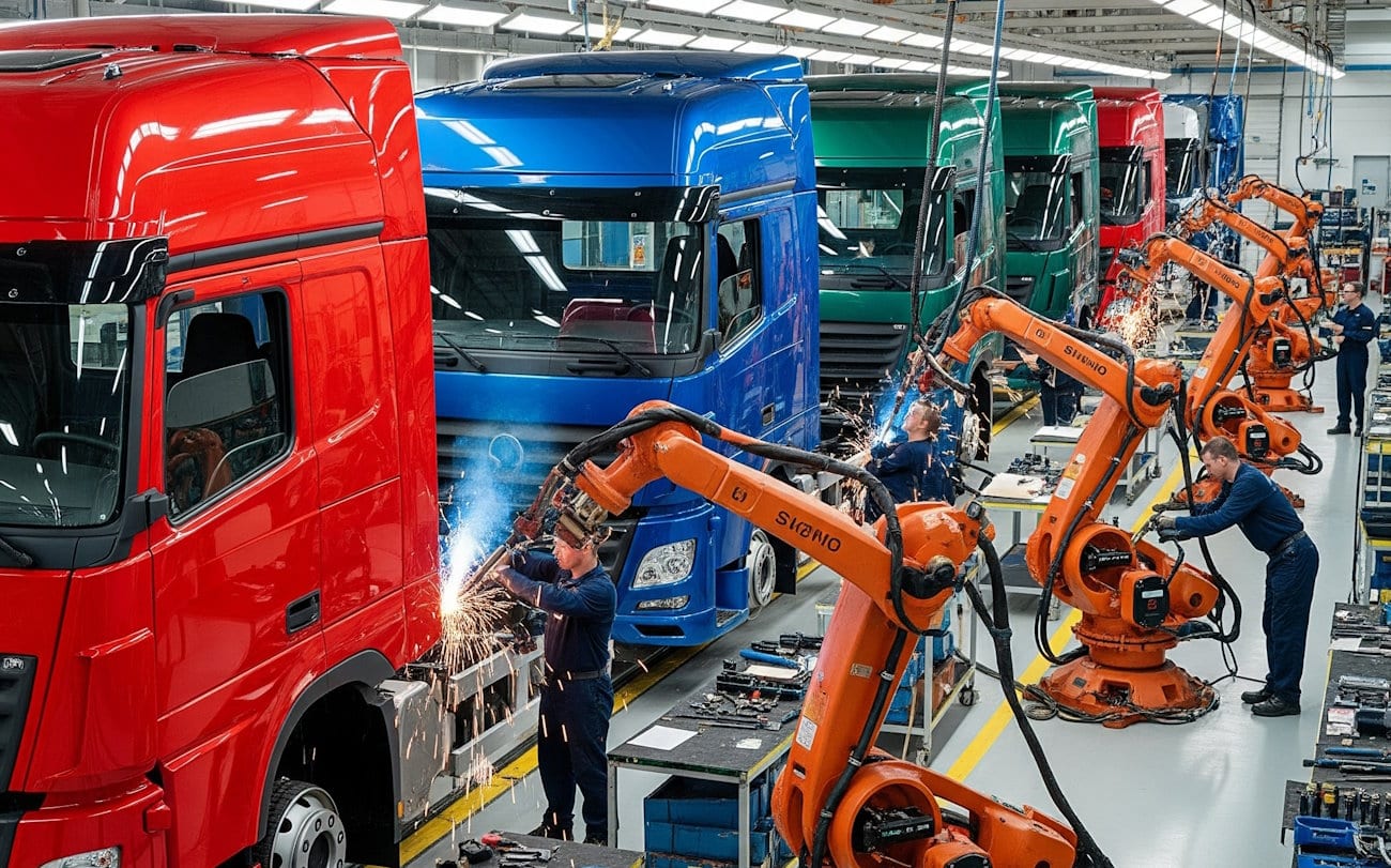 Produção de caminhões tem queda de 5,5% em novembro