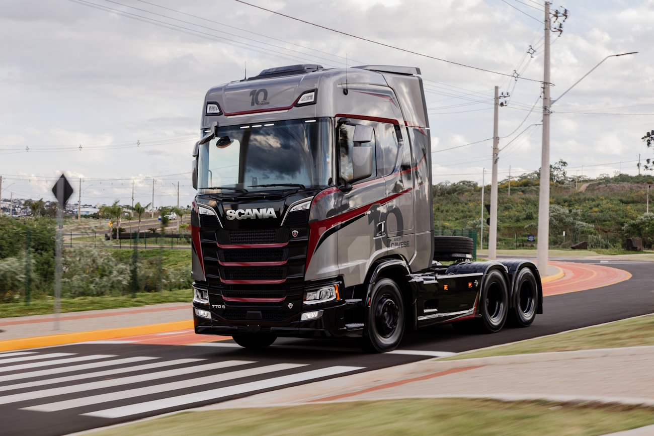 Scania 770 S V8 6×2 Edição 10 anos Cavese será sorteado na Fetranslog