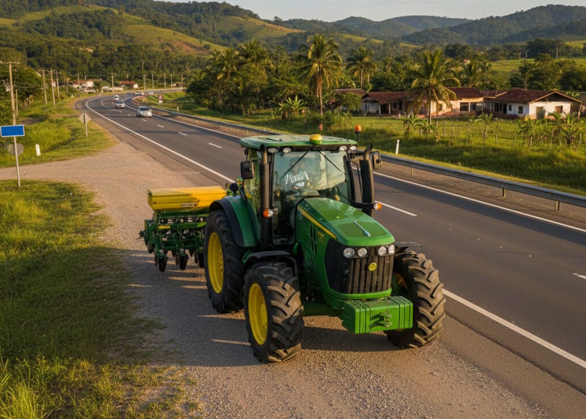 Tráfego de trator em acostamento de rodovia é aprovado em comissão da Câmara dos Deputados