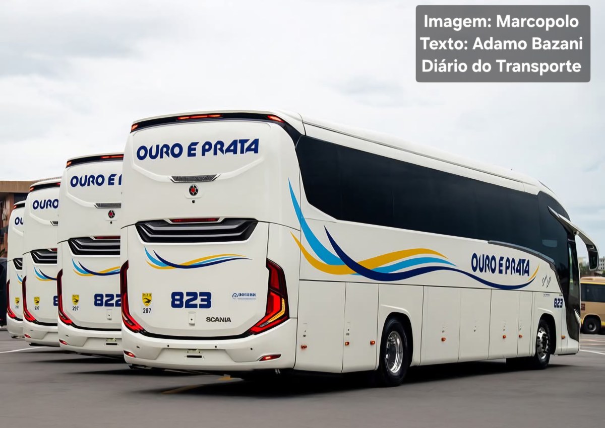 Viação Ouro e Prata terá mais um ciclo de renovação de frota em 2026 no Sul do Brasil