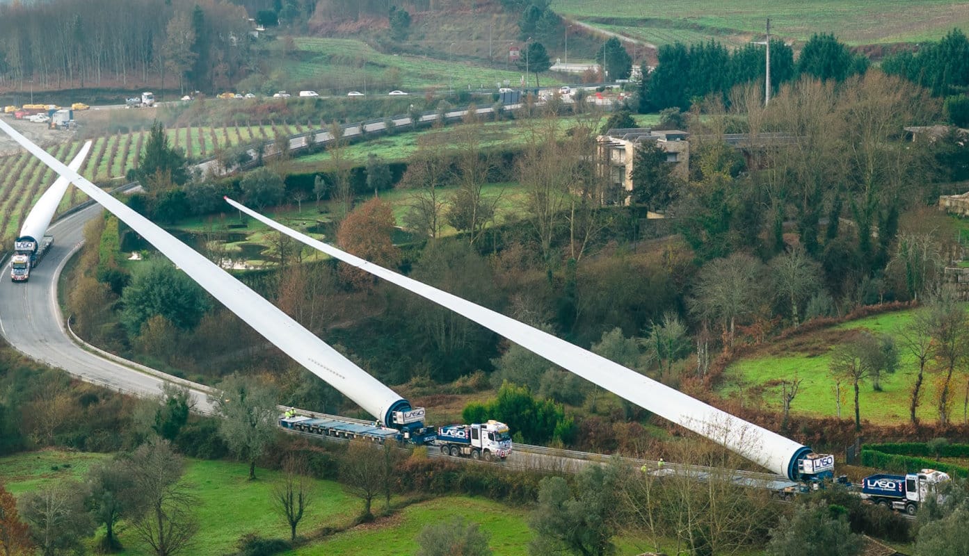 Mega parque eólico exige 760 transportes especiais com carretas exclusivas