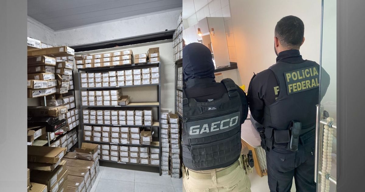 PF apreende 200 mil munições e 700 armas em operação contra facções