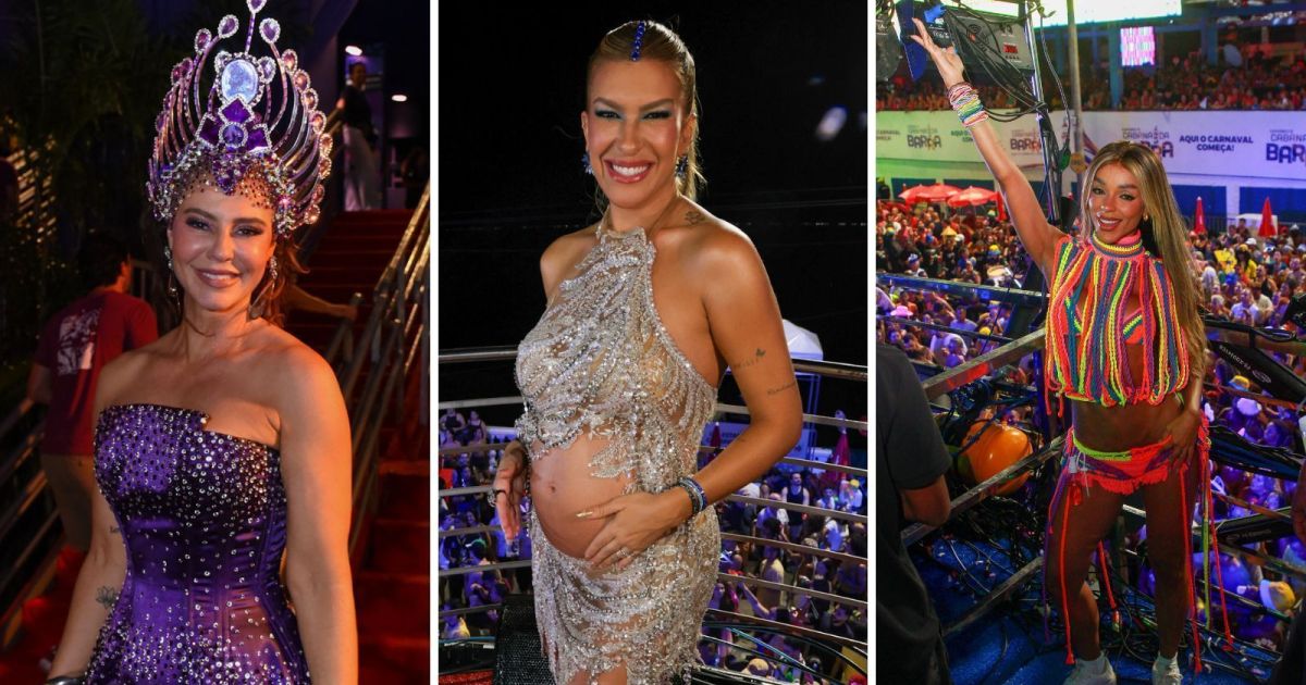 Famosos curtem 1ª dia de Carnaval no Camarote Salvador; confira fotos