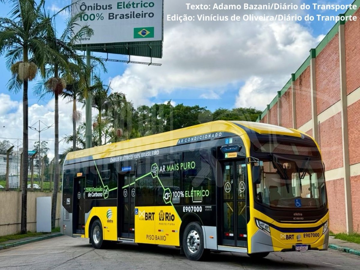 Confira mais imagens do ônibus elétrico brasileiro da Eletra que vai operar no BRT do Rio de Janeiro