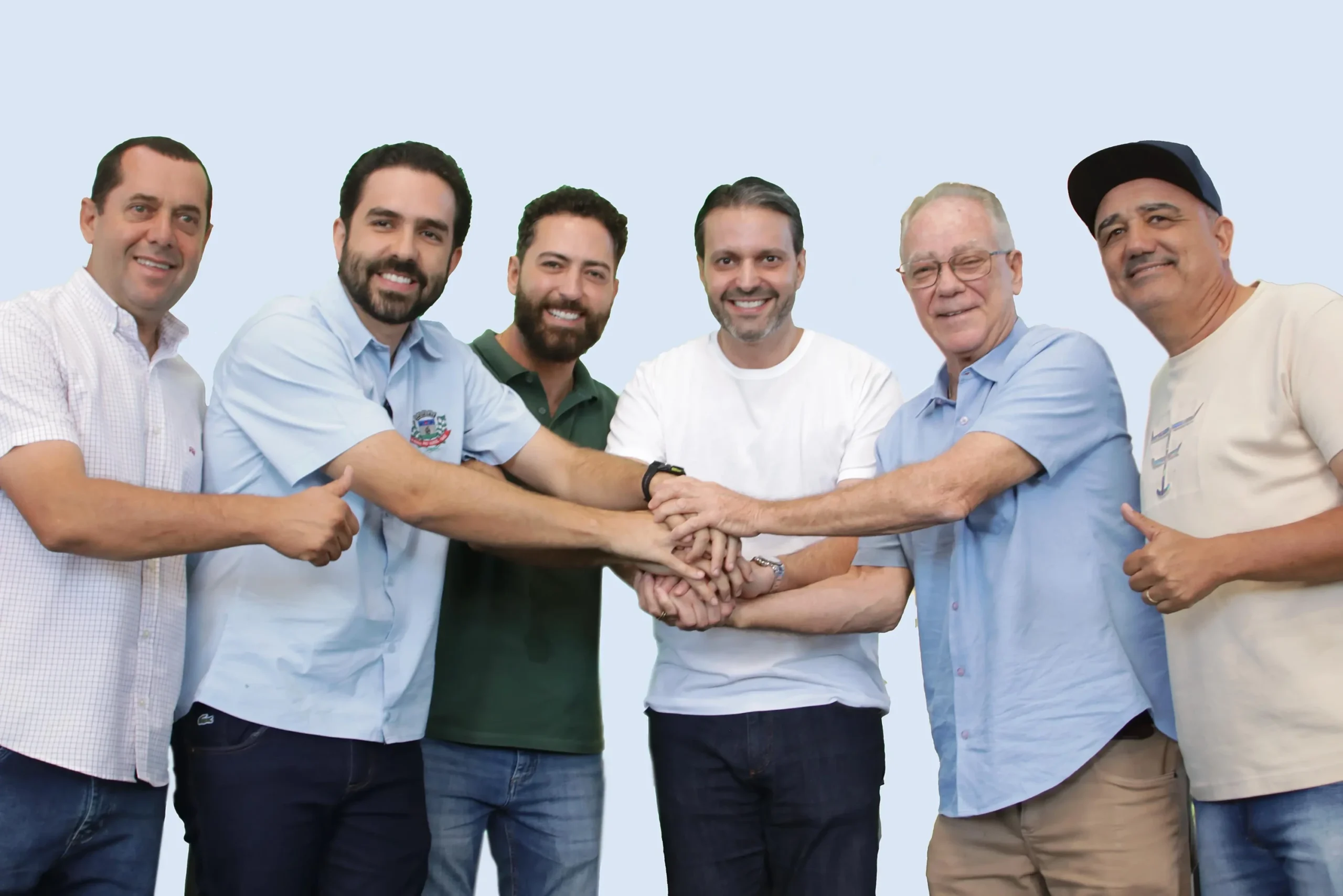 Em Rio Verde, Baldy é recebido por Paulo, Lucas do Vale e prefeito Carrijo