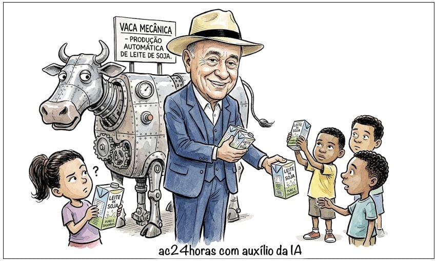 E vaca mecânica deu leite…