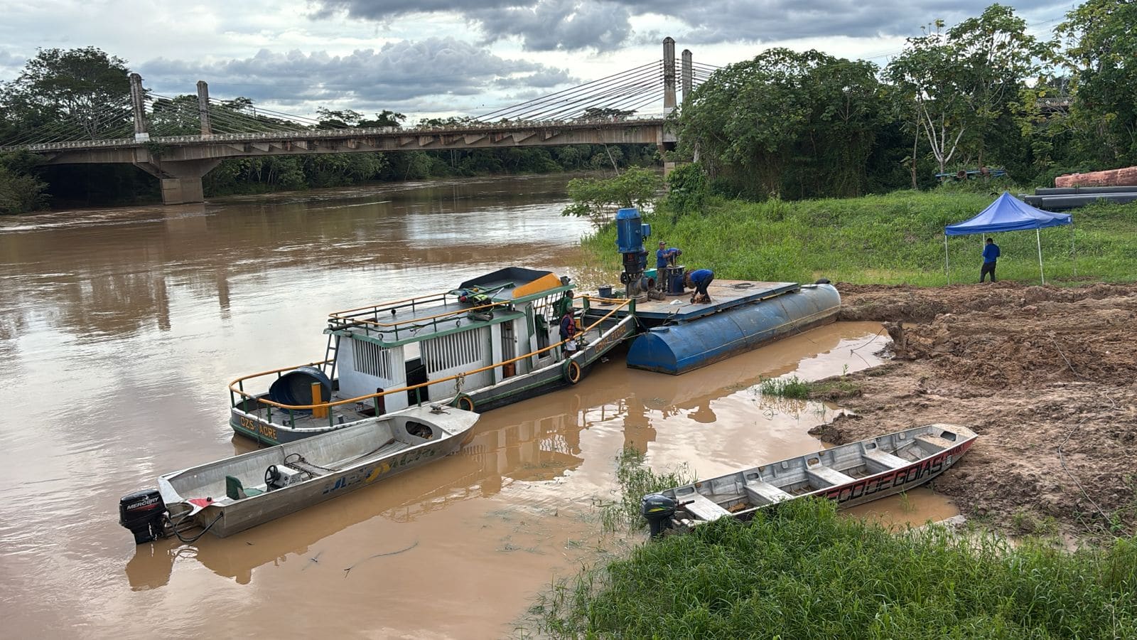 Estação de tratamento de água é paralisada para troca de bomba e reduz abastecimento em Rio Branco