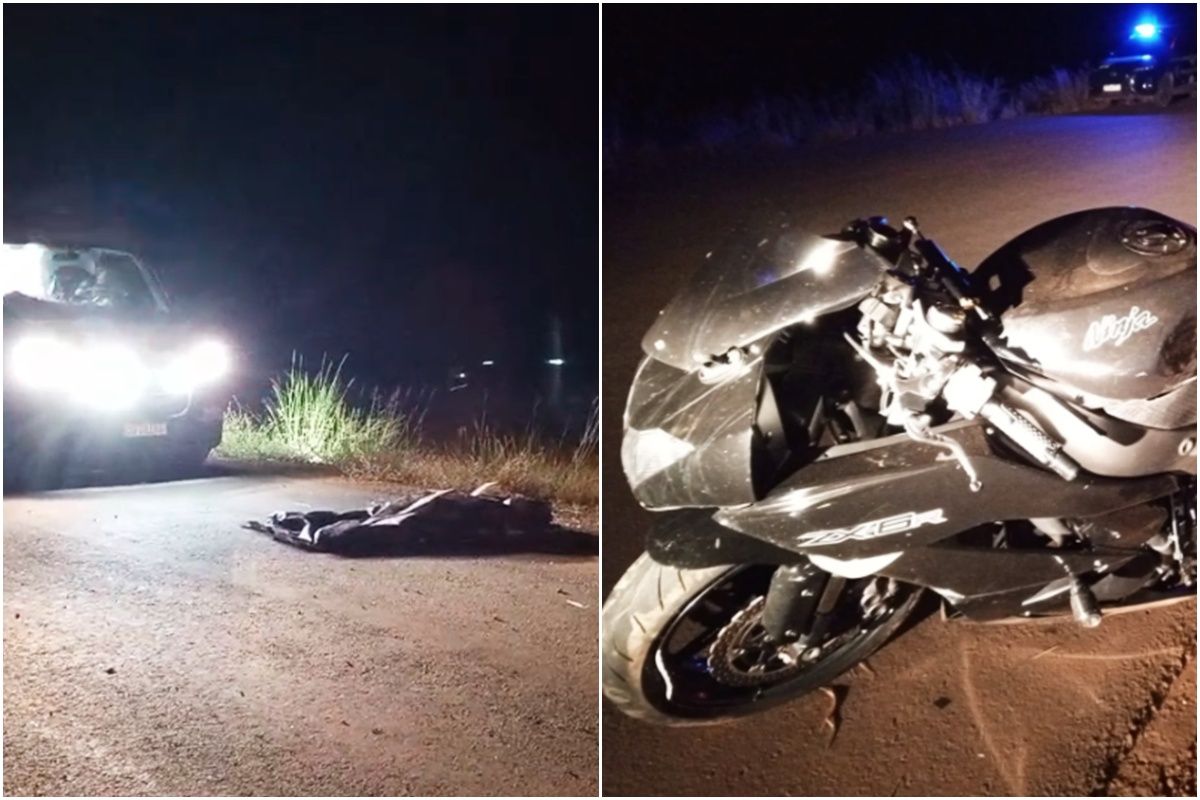 Motociclista morre ao bater em cone em estrada rural de MT…
