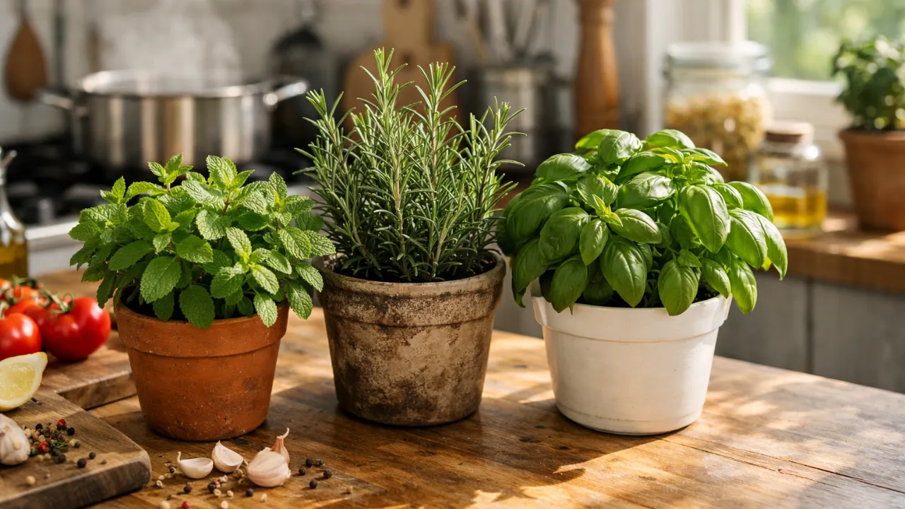 3 plantas para cozinha que ajudam a equilibrar a energia e melhorar o aroma do ambiente