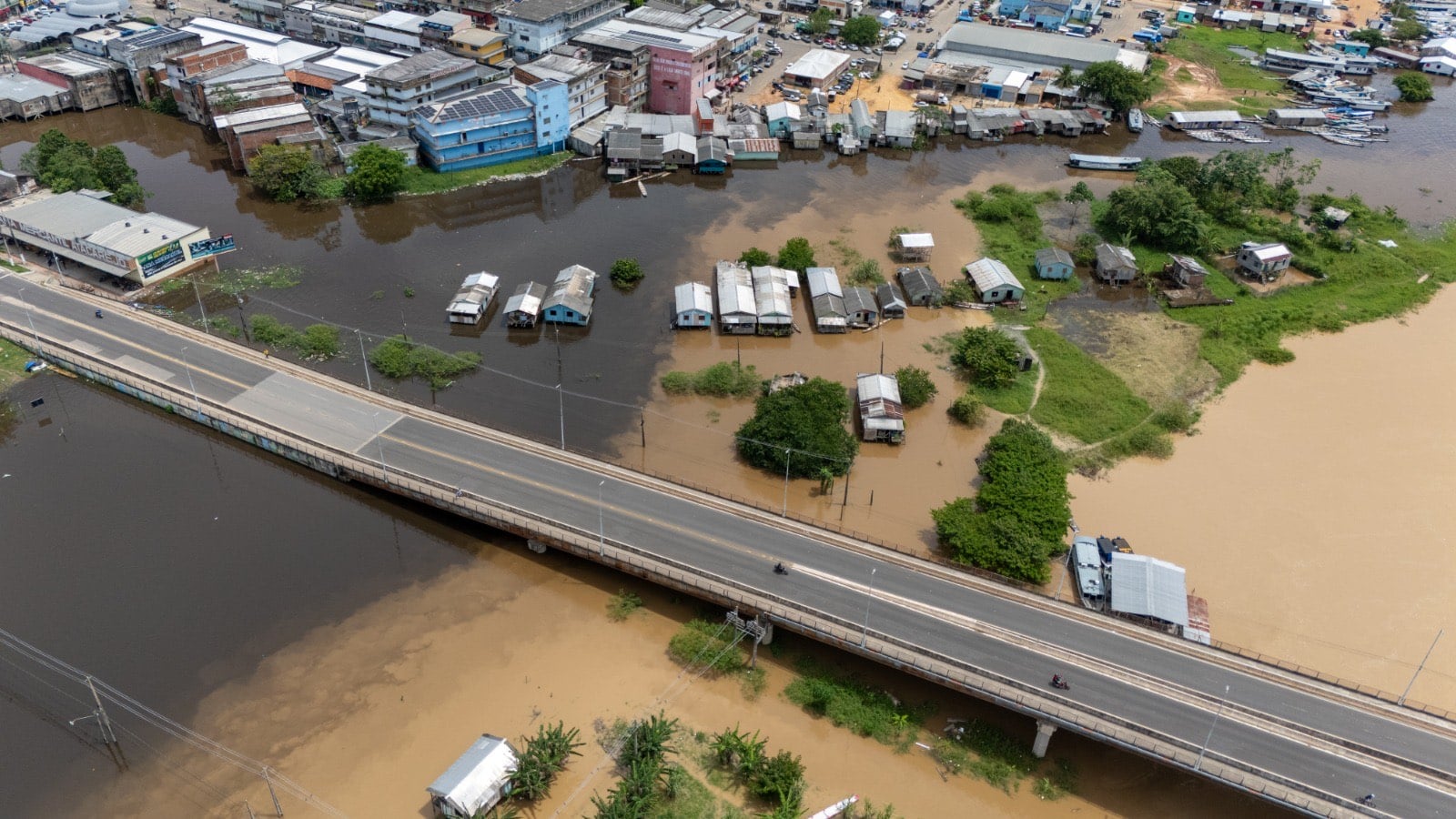 Rio Juruá transborda pela quinta vez no ano em Cruzeiro do Sul