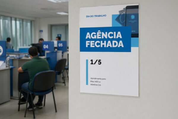 Agências do INSS estarão fechadas nesta sexta-feira, 1º de maio