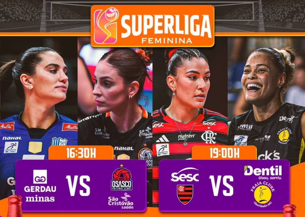 Semifinais da Superliga Feminina de Vôlei serão exibidas ao vivo no Brazin nesta sexta