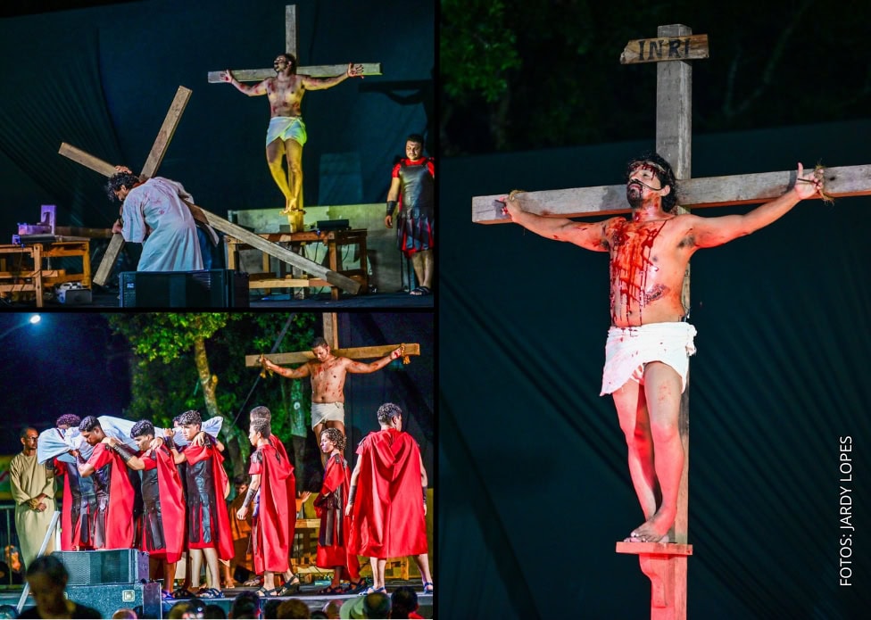 Paixão de Cristo emociona católicos na Gameleira e encerra Sexta-Feira Santa