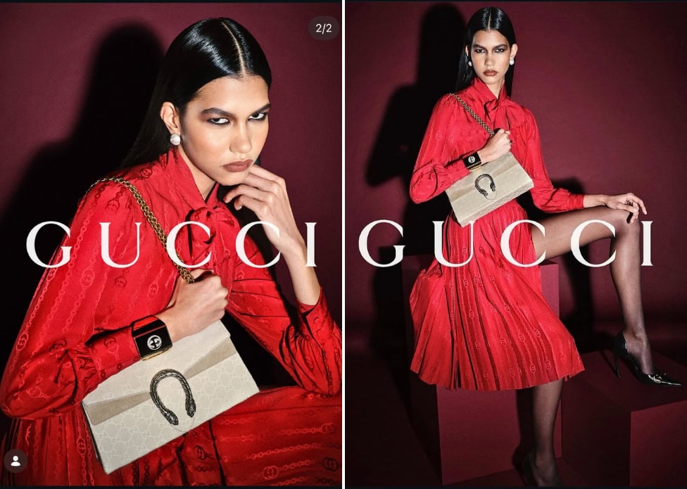 Modelo acreana é eleita novo rosto da Gucci e estampa campanha global da marca