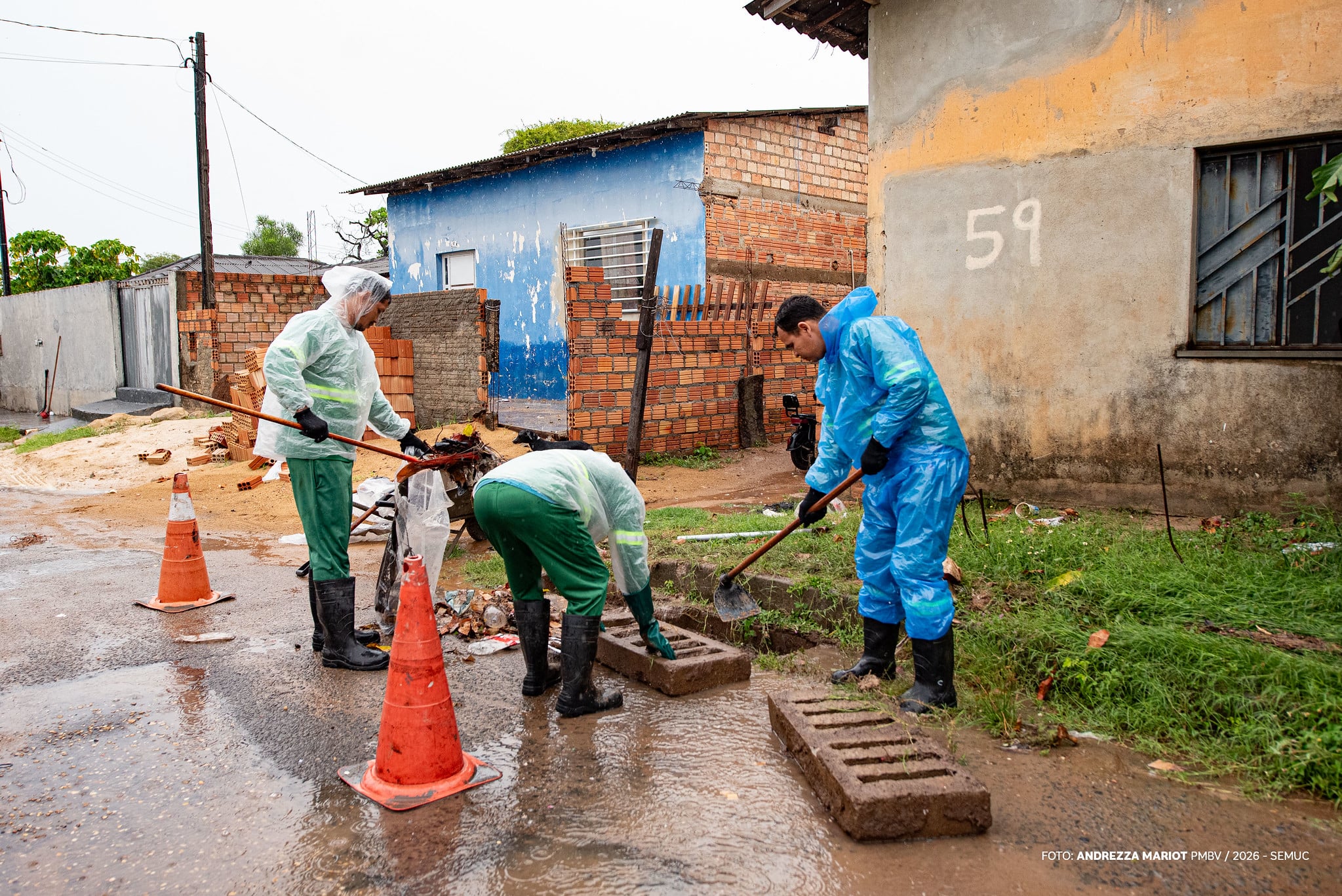 Boa Vista registra até 63 mm de chuva em 12 horas e prefeitura intensifica ações