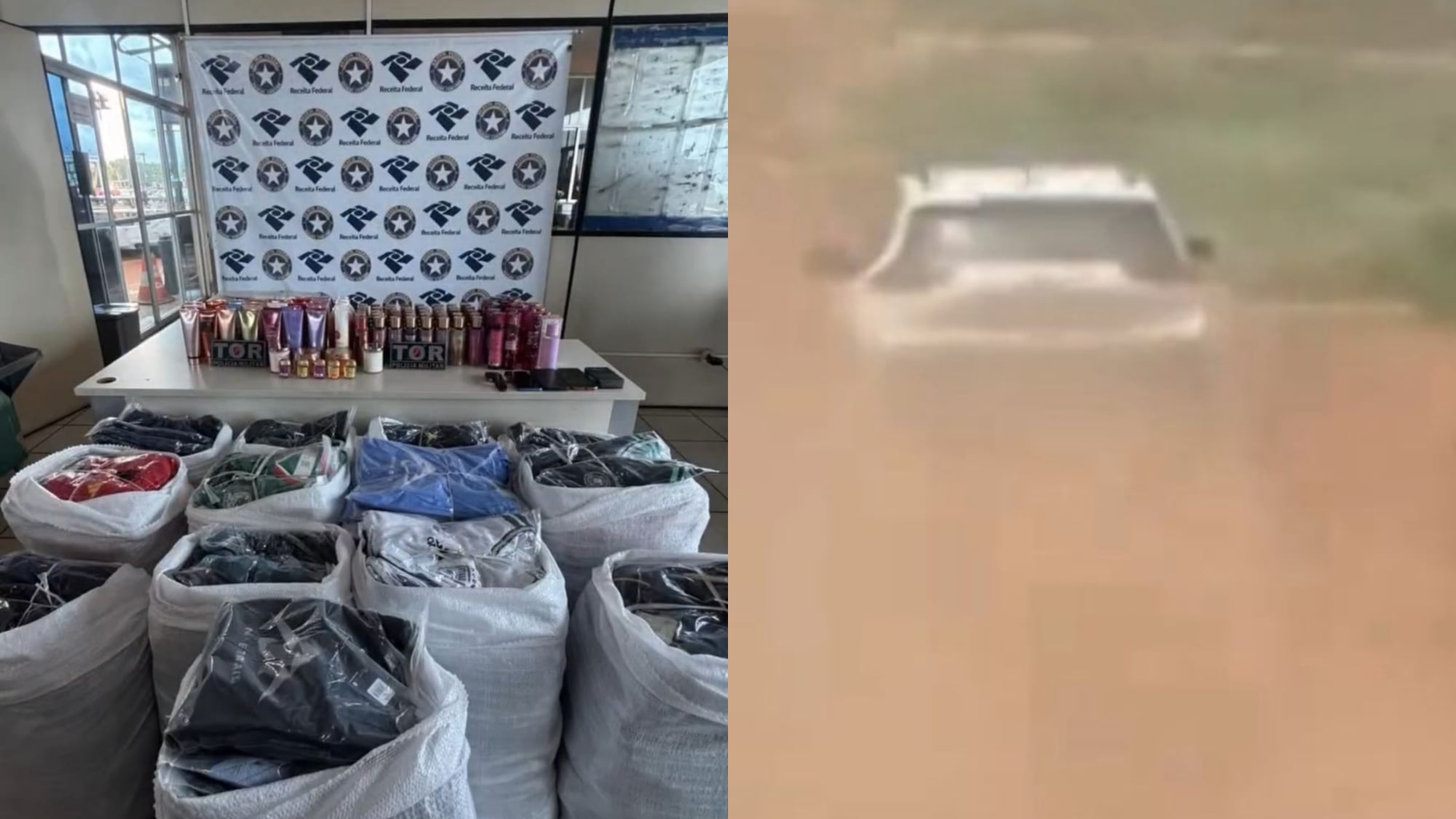 Fronteira com Guiana: Dupla é presa com R$ 40 mil em produtos irregulares após perseguição policial