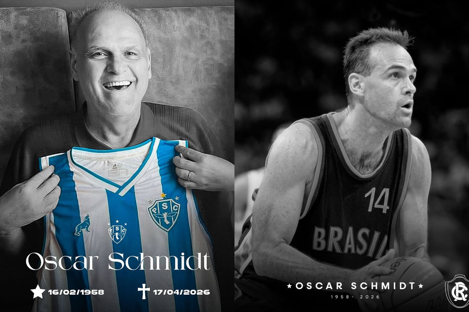 Paysandu e Remo lamentam morte de Oscar Schmidt