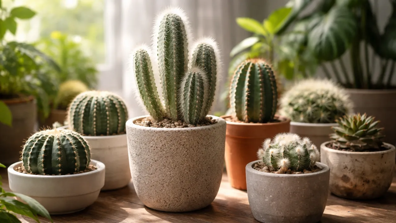 Cactos de sombra: 5 cuidados que evitam crescimento travado em ambientes internos