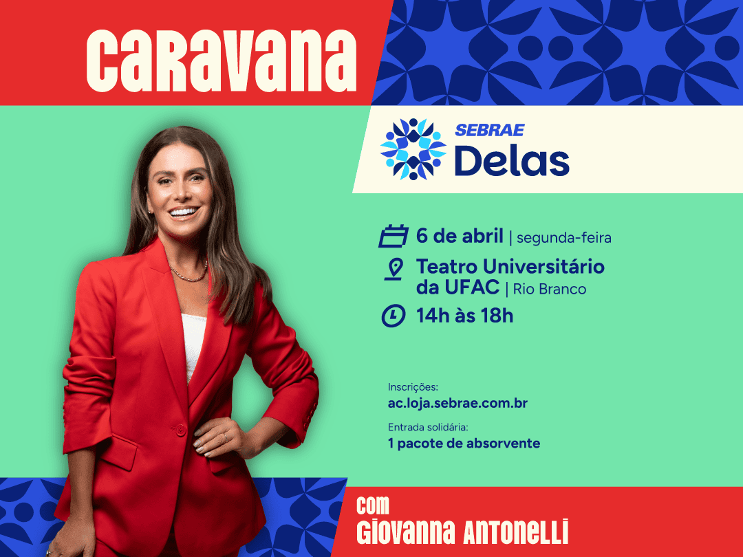 Giovanna Antonelli vem a Rio Branco para evento do Sebrae nesta segunda; veja como participar