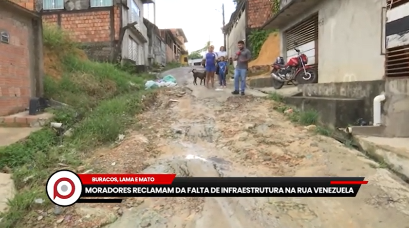 Moradores reclamam da falta de infraestrutura da rua Venezuela