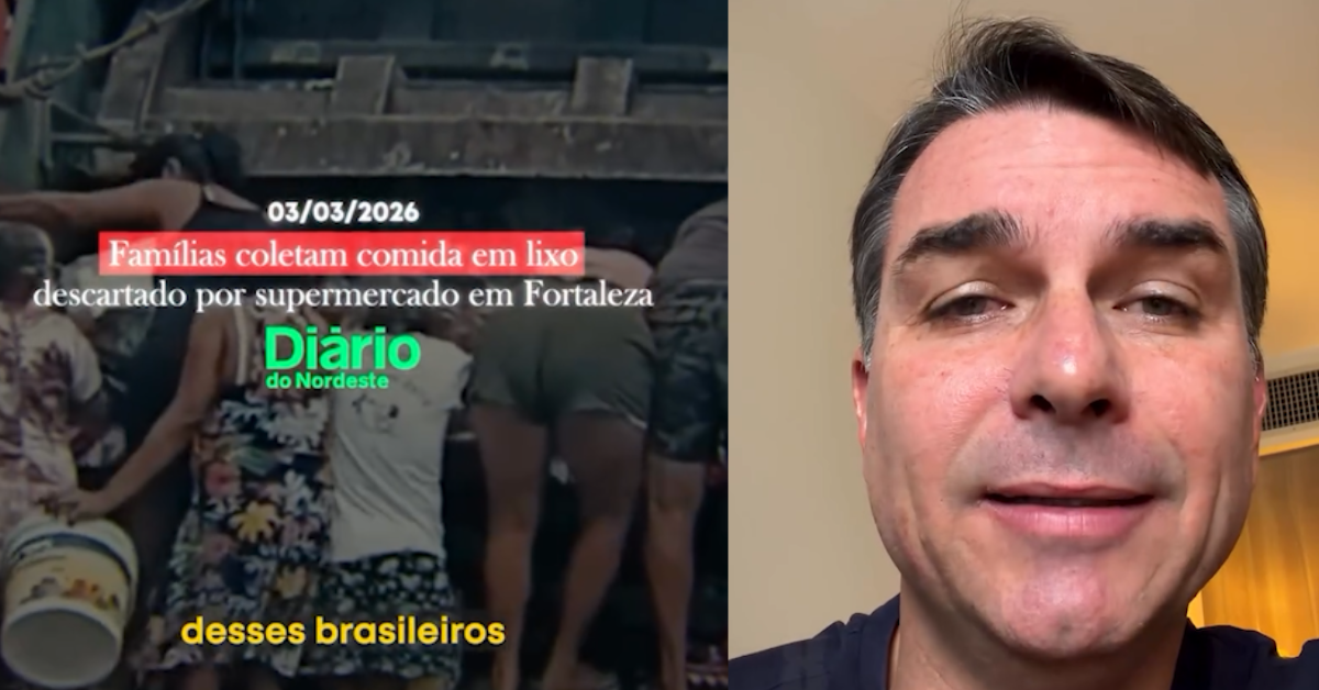 Flávio Bolsonaro critica Lula com vídeo sobre fome gravado durante governo do pai