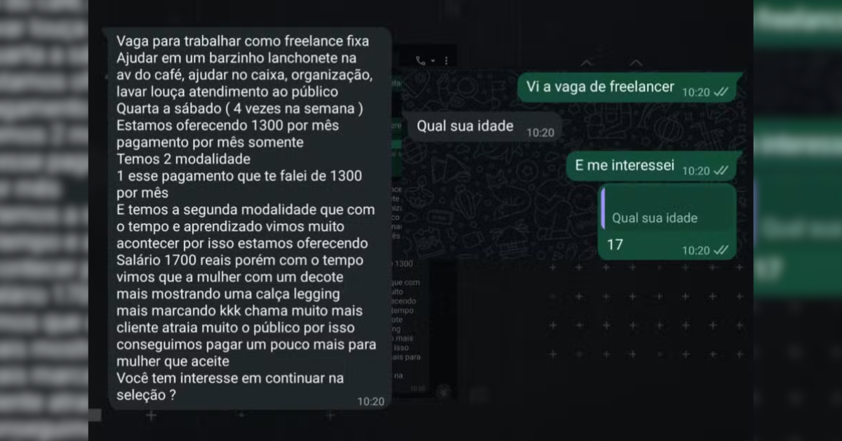 Hamburgueria oferece salário maior para funcionária usar roupas curtas e vira alvo de investigação