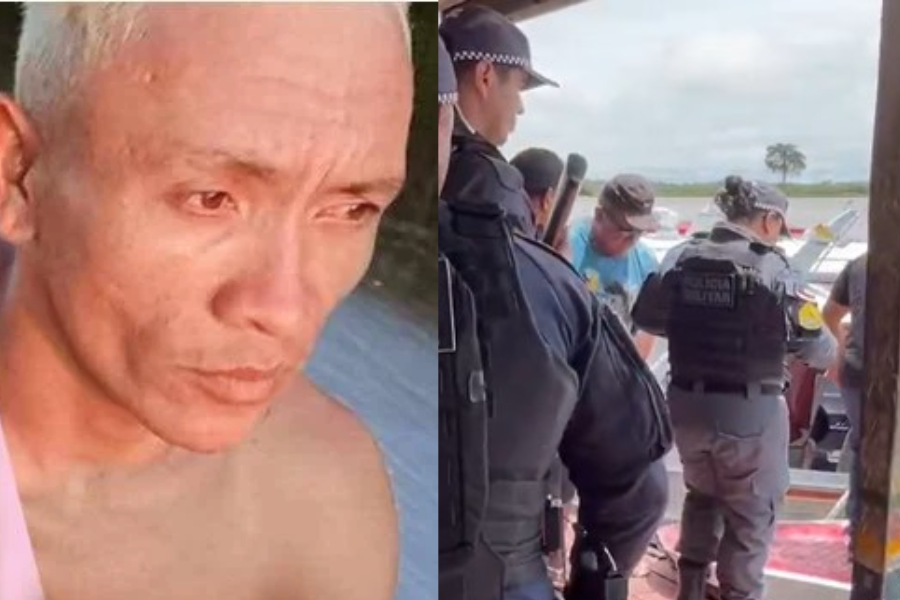 Polícia realiza buscas pelo suspeito de matar uma família a facadas no Amazonas