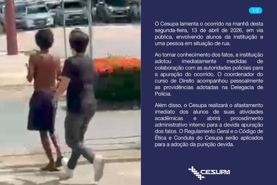 Universidade se manifesta após caso de agressão a morador de rua em Belém