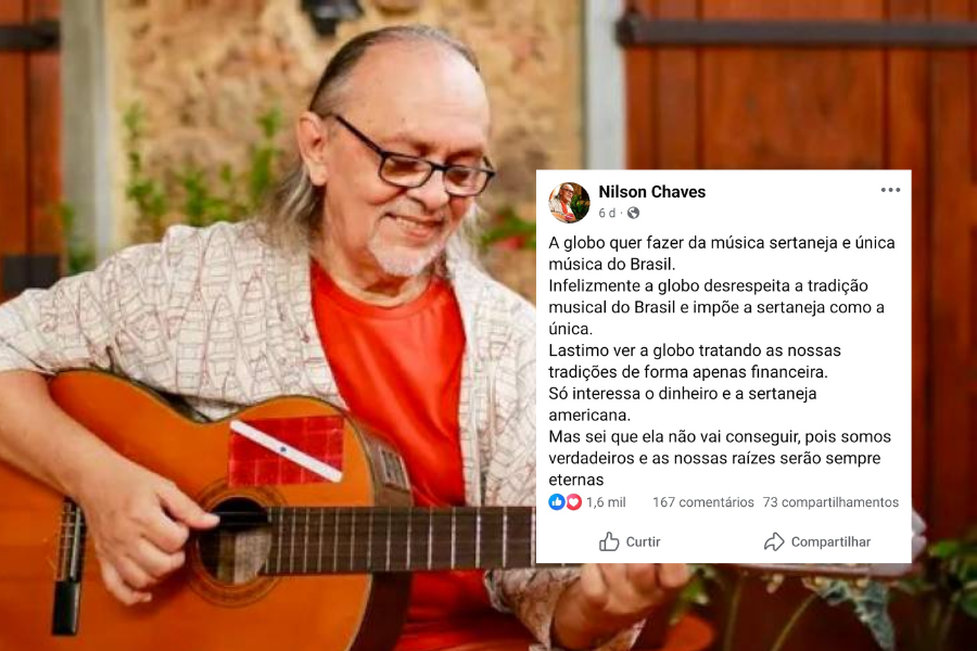 Cantor Nilson Chaves critica domínio do sertanejo na TV Globo