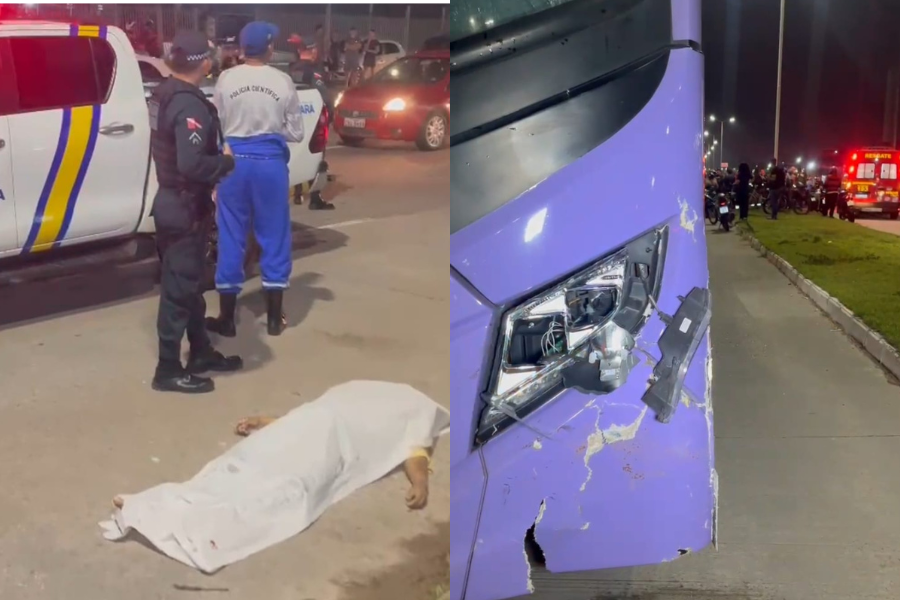 Acidente grave entre motocicleta e ônibus BRT acaba em morte na BR-316