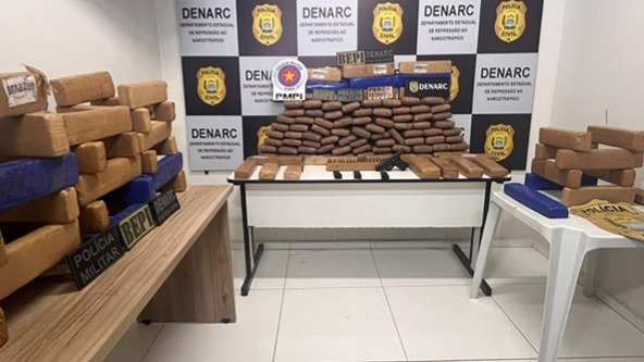 Três pessoas são presas com mais de 150 quilos de drogas entre Caxias e Timon