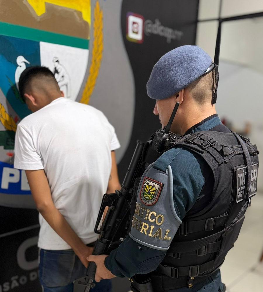 Homem descumpre medida cautelar, tenta fugir ao ver viatura e é detido no Sílvio Leite