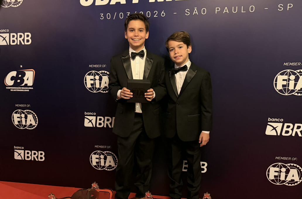 Irmãos maranhenses de 12 e 10 anos fazem dobradinha em premiação nacional de Kart