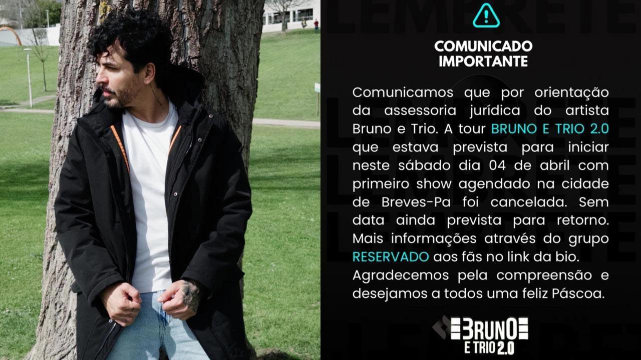 Condenado por abuso sexual, Bruno Mafra cancela início de turnê no Pará