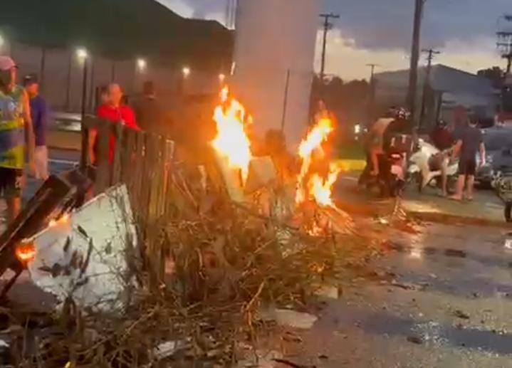 Protesto de moradores interdita BR-316 neste domingo