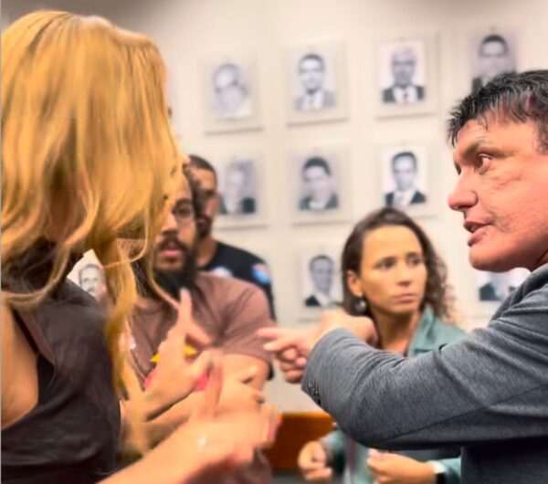 Éder Mauro derruba celular de homem que chamou deputada de “feia” em sessão da comissão das mulheres