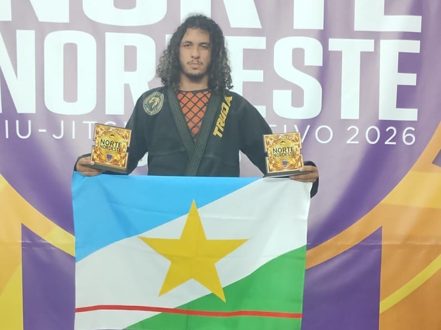 Atleta roraimense conquista dois ouros em competição de parajiu-jitsu em Manaus
