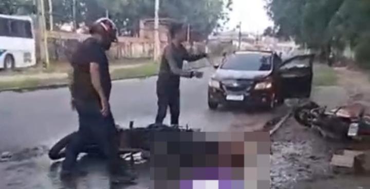 Acidente fere gravemente dois motociclistas no bairro do 40 Horas, em Ananindeua