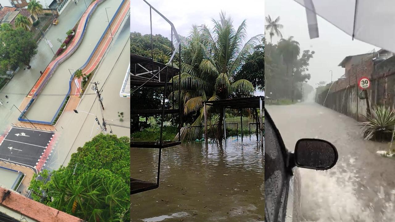 Temporal provoca transtornos em Belém, Ananindeua e Marituba; veja os principais destaques