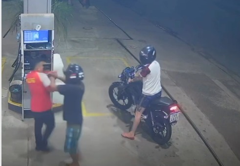 Dupla assalta posto de combustível e cai durante fuga em Santarém