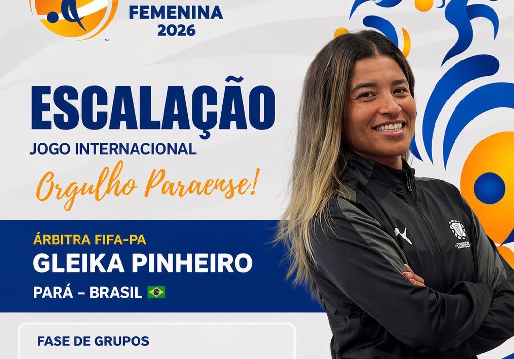 Gleika Pinheiro estreia como árbitra FIFA em torneio da Conmebol