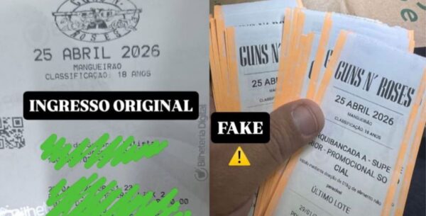 Show do Guns N’ Roses em Belém tem alerta sobre compra de ingressos falsos