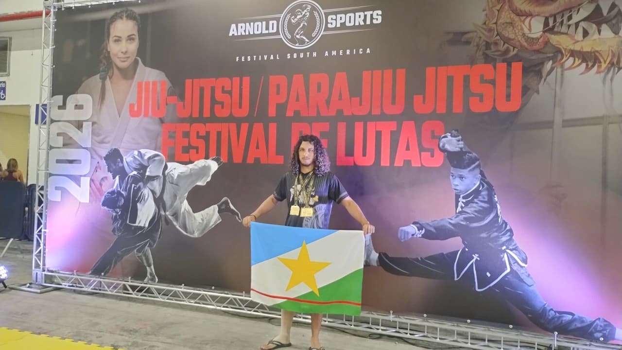 Roraimense conquista ouro e bronze na Copa Arnold de Parajiu-jitsu, em São Paulo