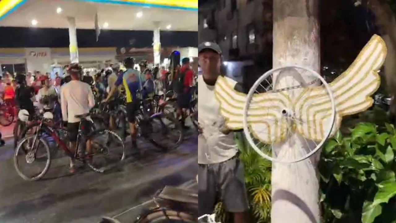 Ciclistas fazem ato por justiça após morte de adolescente em Belém