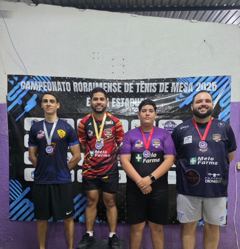 Academia Vale de Tênis de Mesa conquista Troféu Eficiência na abertura da Liga Roraimense de Tênis de Mesa