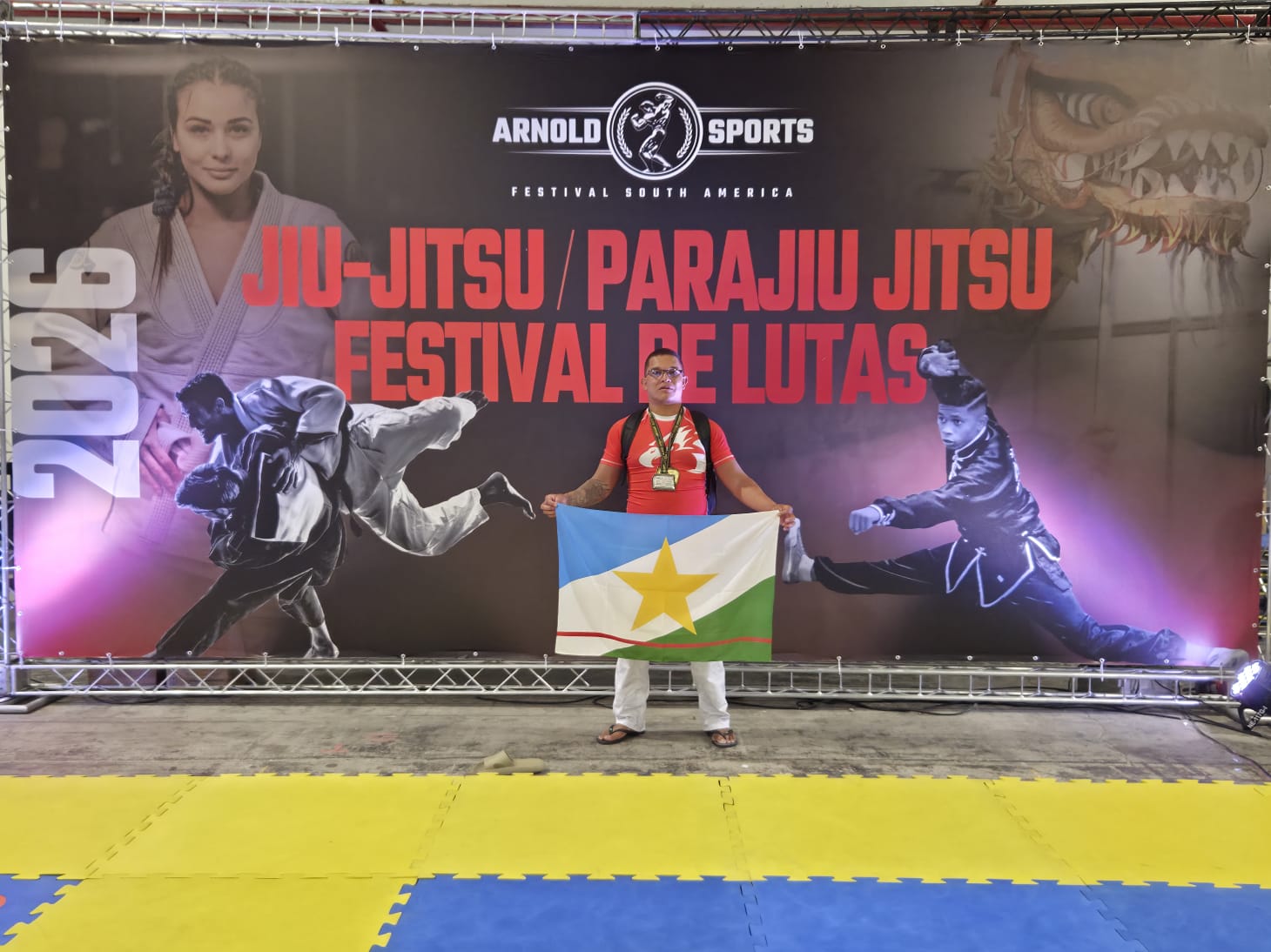 Paratleta Fran Gennesis de Mucajaí é prata para Roraima na Copa Arnold de Parajiu-jitsu, em São Paulo Capital