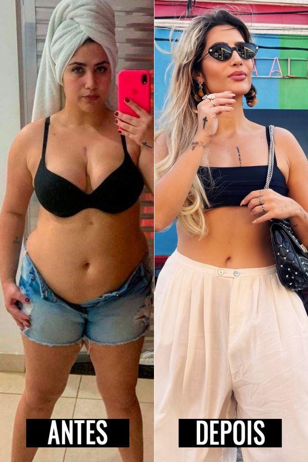 Filha de Leonardo mostra antes e depois da barriga após emagrecer