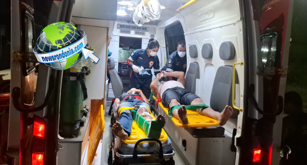 Acidente deixa família ferida após colisão entre moto e carro