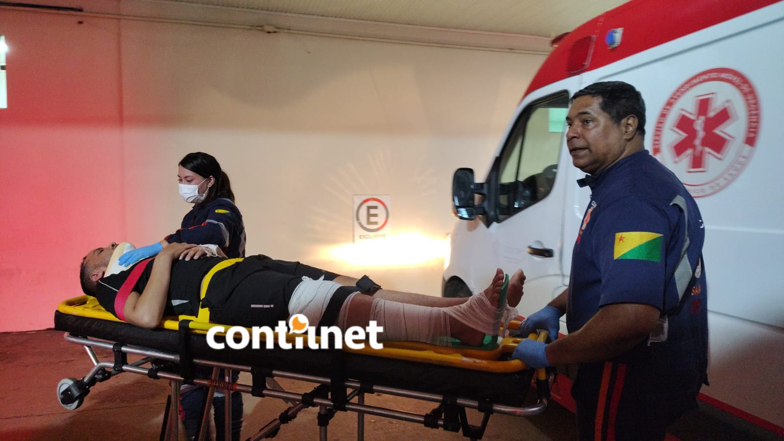 Conversão proibida provoca colisão e deixa ferido