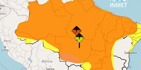 Acre entra em alerta duplo para temporais com ventos de até 100 km/h; veja cidades em risco